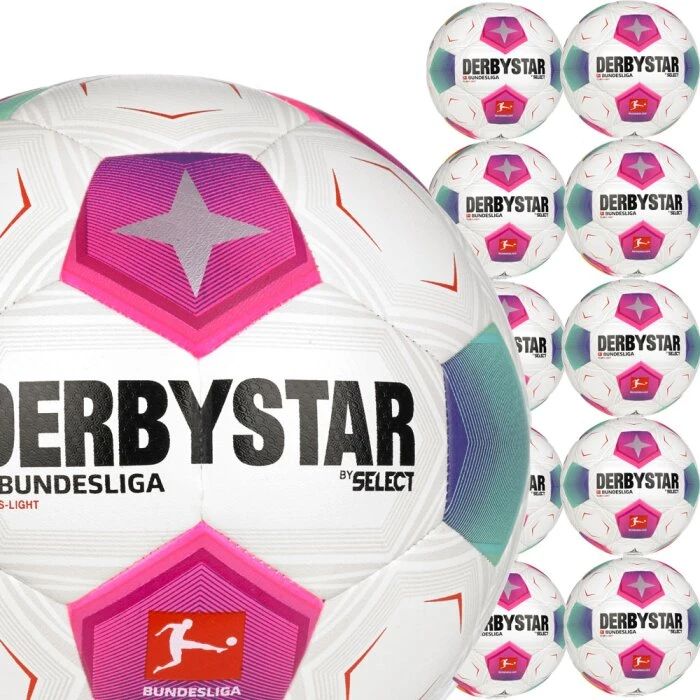 10er Derbystar Bundesliga Club Super Light 2023/2024 Ballpaket 3 10er Derbystar Bundesliga Club Super Light 2023/2024 Ballpaket