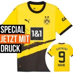 Puma BVB Trikot 2023/2024 Home Mit Nummern + Namen - Erw