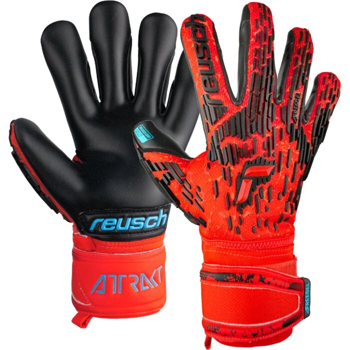 Reusch Attrakt Freegel Gold Finger Support - Electric Red 3 Reusch Attrakt Freegel Gold Finger Support - Electric Red