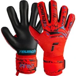 Reusch Attrakt Grip Evolution Finger Support Junior - Red